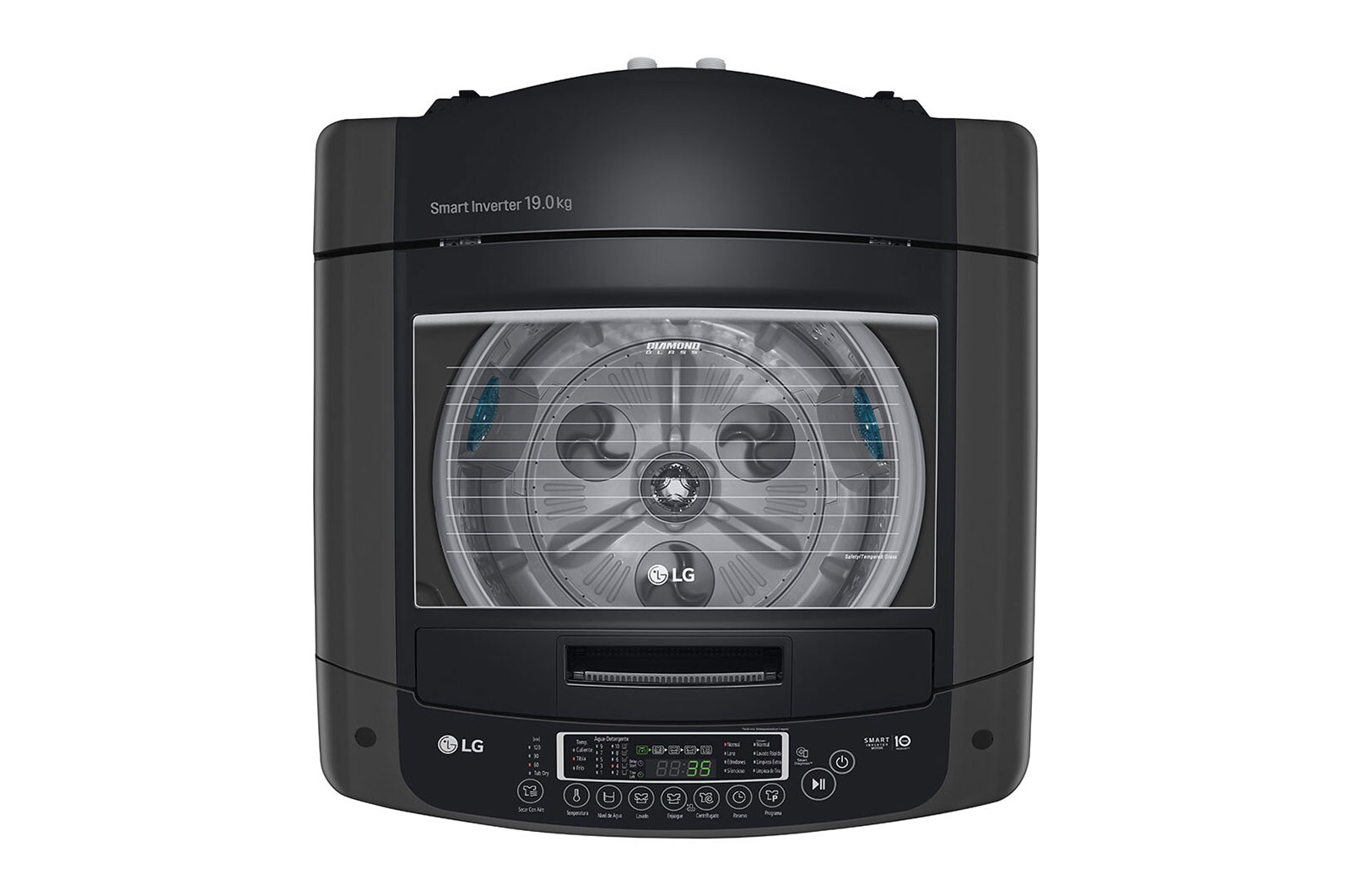LG Lavadora Carga Superior 19Kg con Smart Motion, WT19MPB