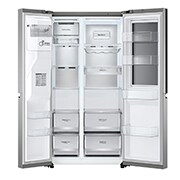 LG Refrigerador Side by Side de 598 L con InstaView™ Craft Ice™ - Plata, LS66SXNC