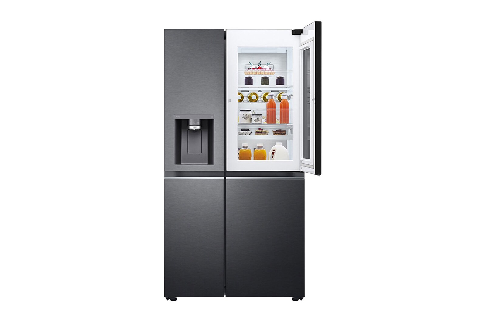 LG Refrigerador Side by Side de 598 L con InstaView™ Craft Ice™ - Negro, LS66SXTC