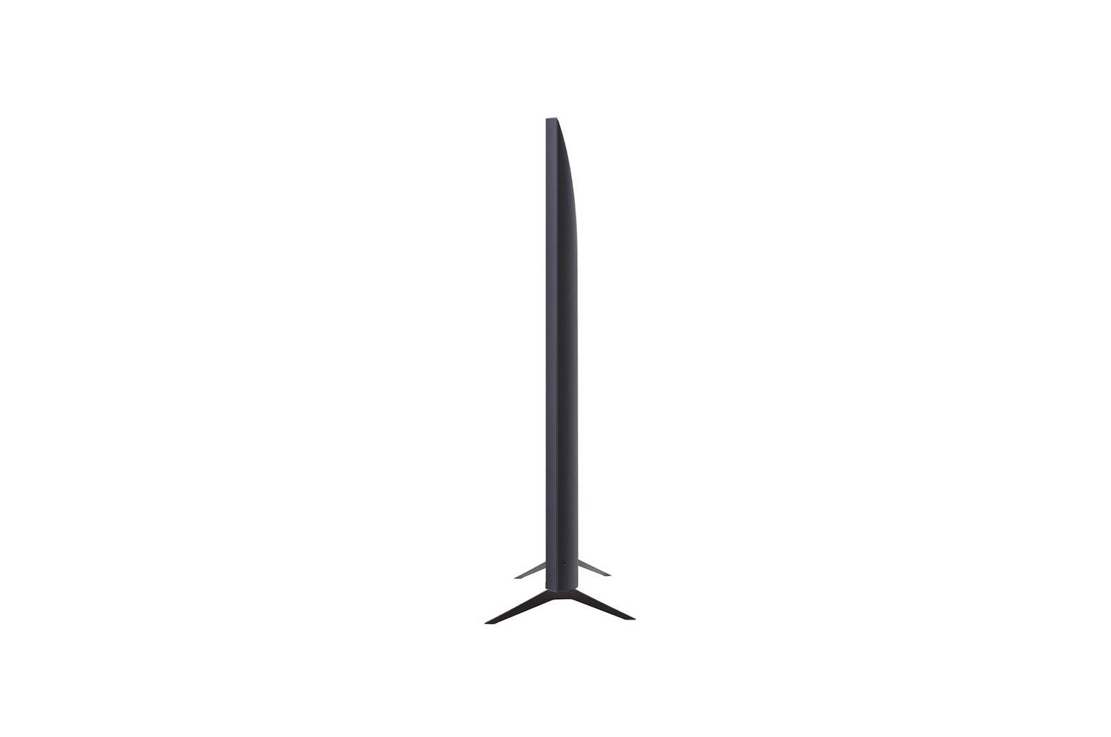 Vista lateral del TV LG UHD, UT80