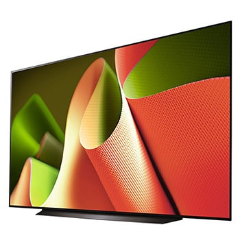 Vista lateral izquierda del televisor LG OLED, OLED B4