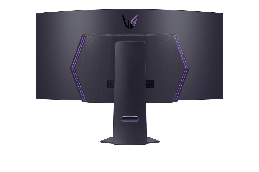 Rear view with lights on