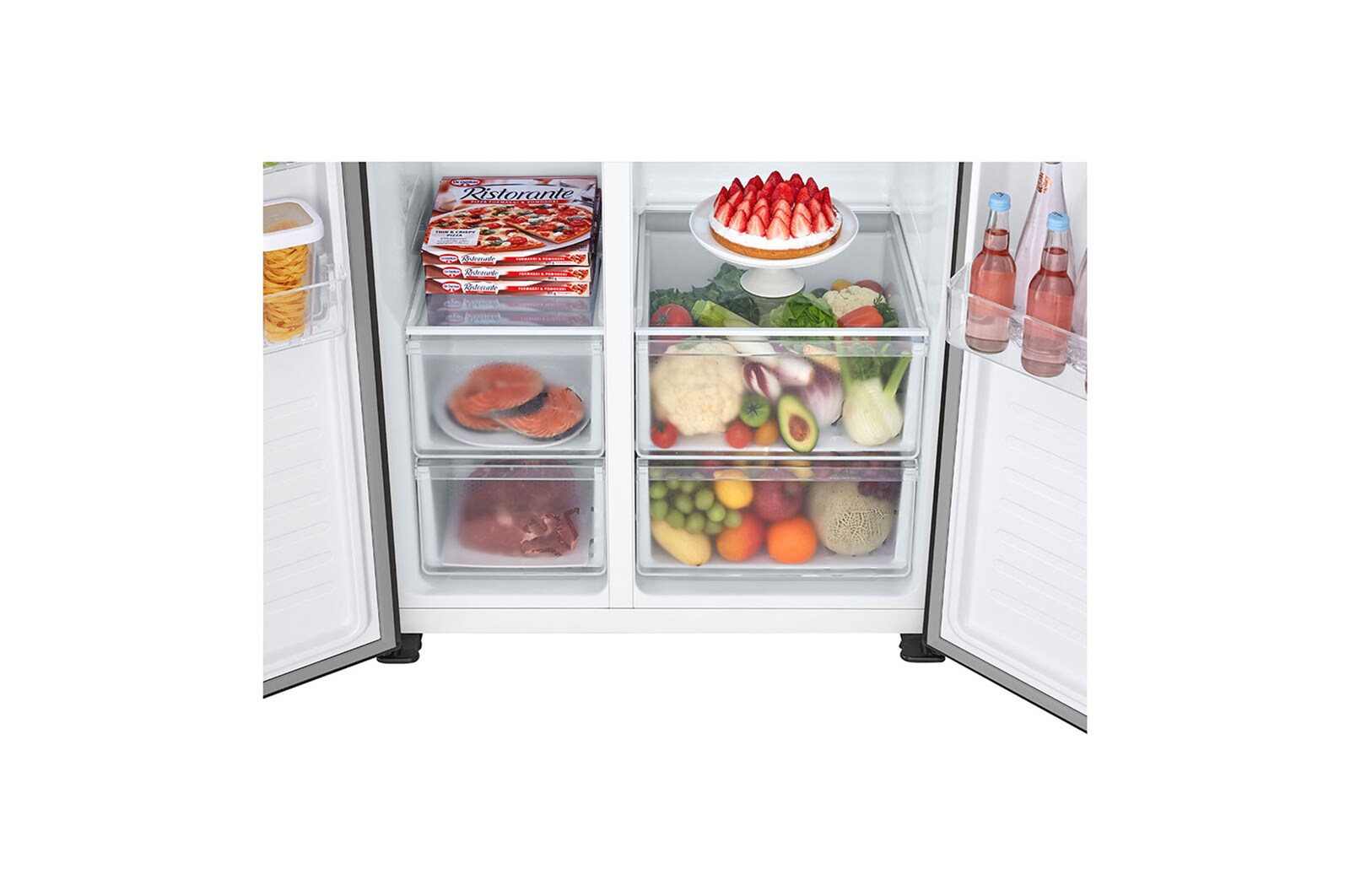 LG Refrigerador Side by Side 509L Smart Inverter, GS51MPD
