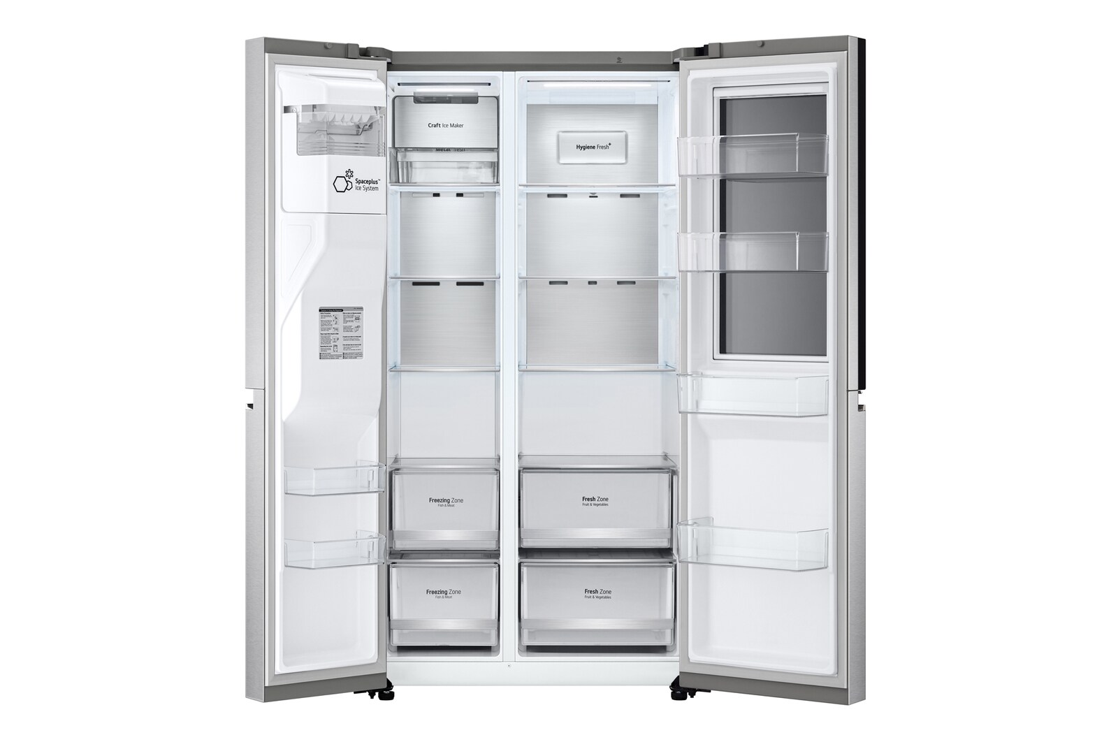 LG Refrigerador Side by Side de 570 L con InstaView™ Craft Ice™, LS66SXSC