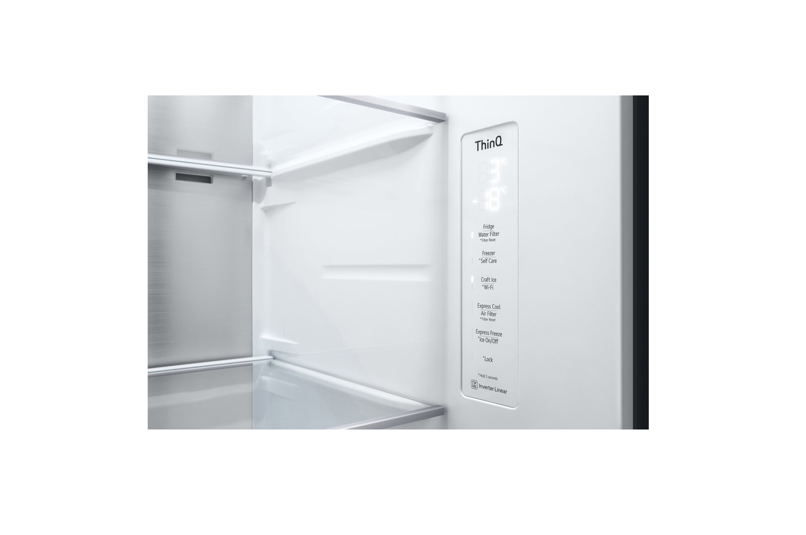 LG Refrigerador Side by Side de 570 L con InstaView™ Craft Ice™, LS66SXSC