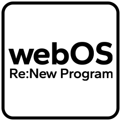 El logotipo del programa webOS Re:New.
