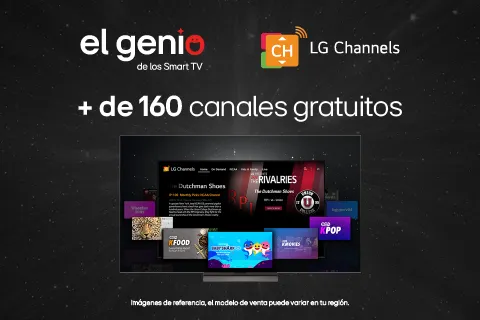 Más de 160 canales gratuitos en Tv LG