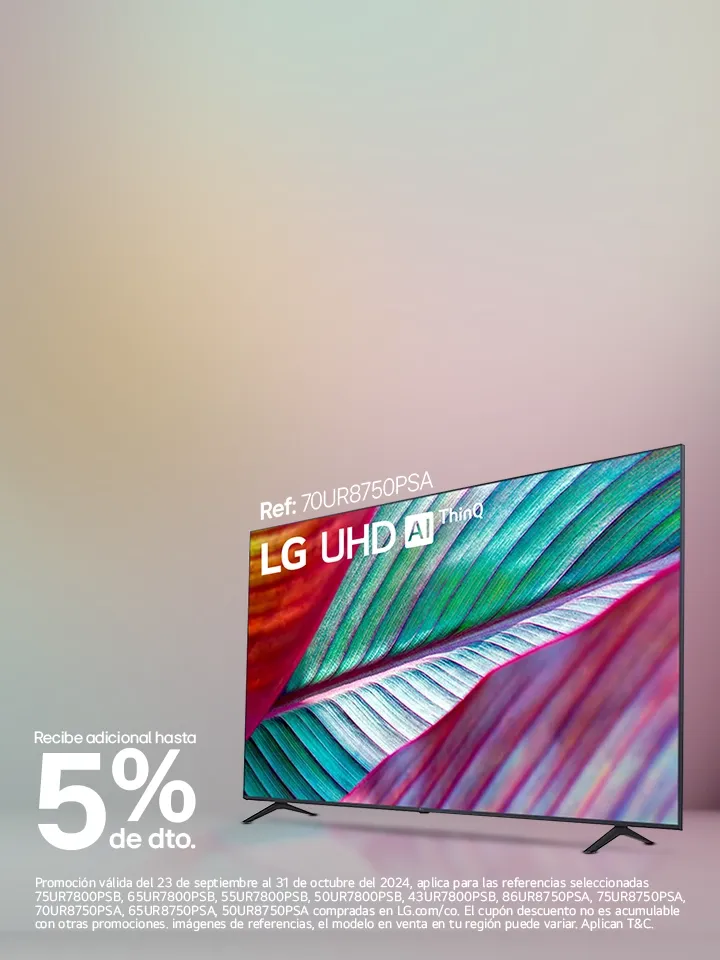 Tv UHD LG con el 5% de descuento