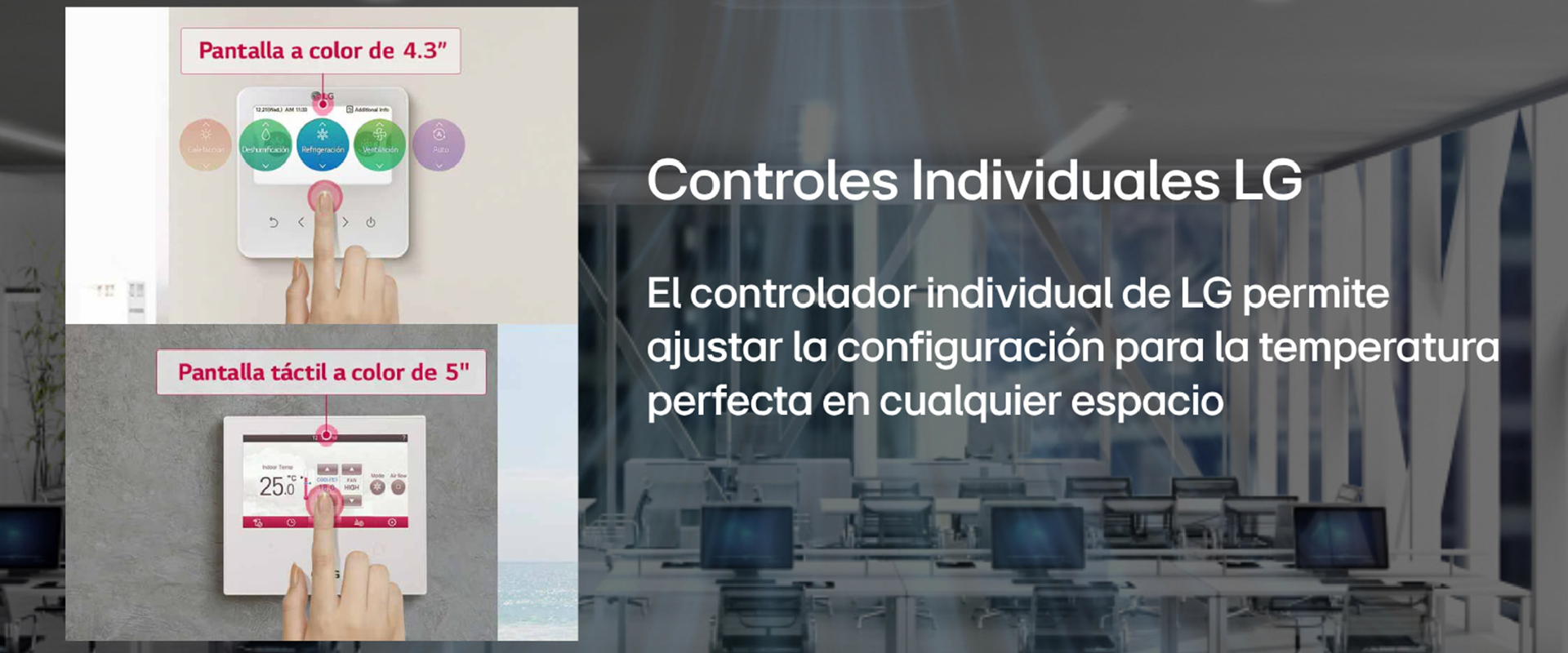 Controles individuales LG
