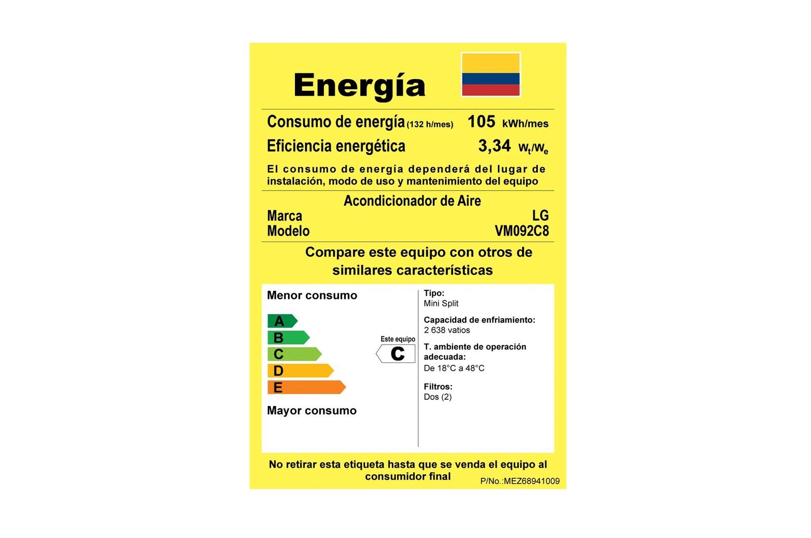 Retiq - Aire Acondicionado LG VM092C8