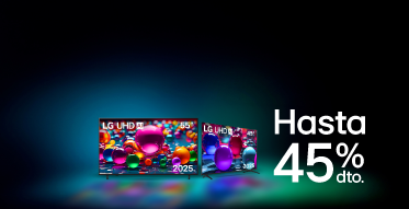 Televisores UHD LG 2025, en fondo negro