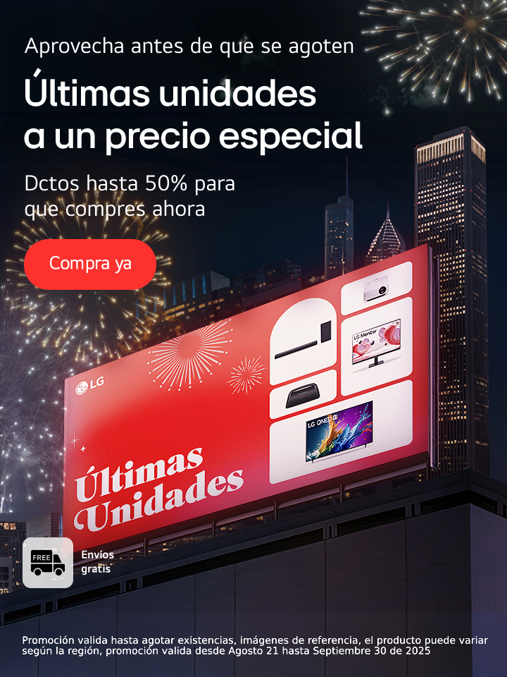 Valla publicitaria de TV LG