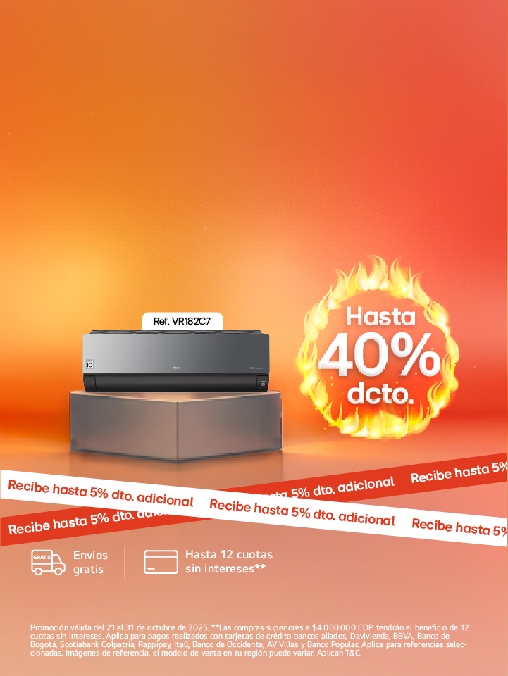 banner promocional Hot Days en aires Acondicionados