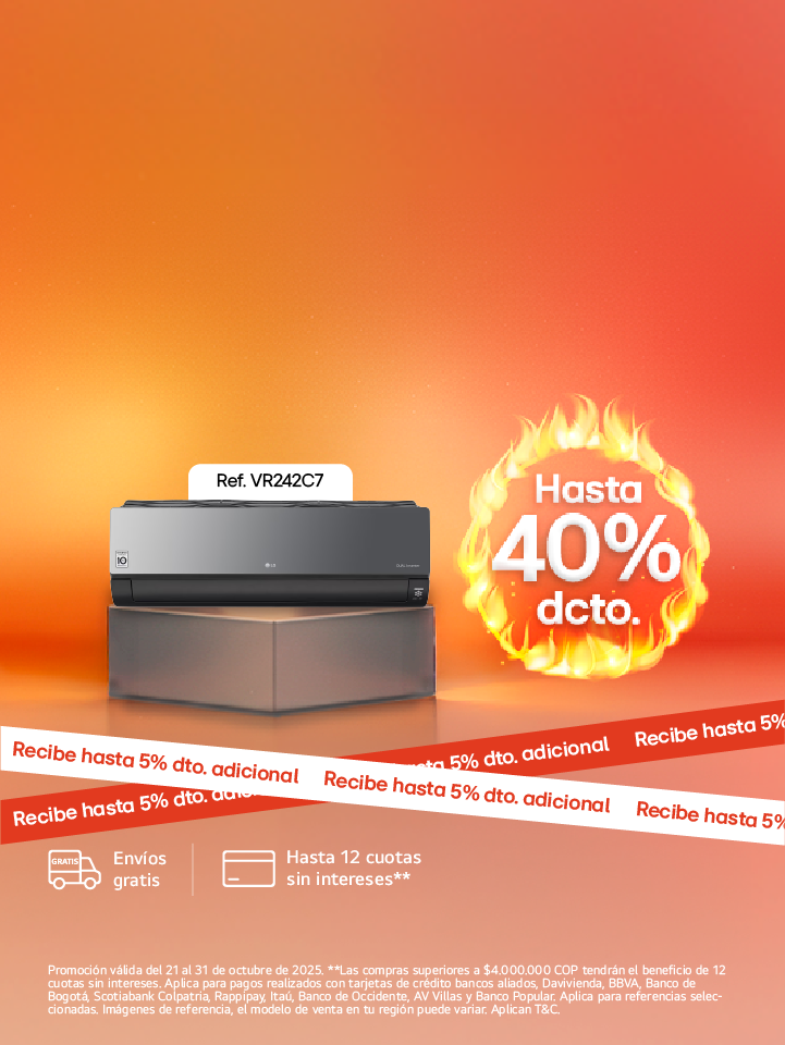 banner promocional Hot Days en aires Acondicionados