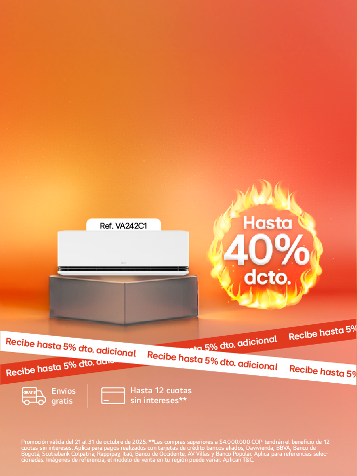 banner promocional Hot Days en aires Acondicionados