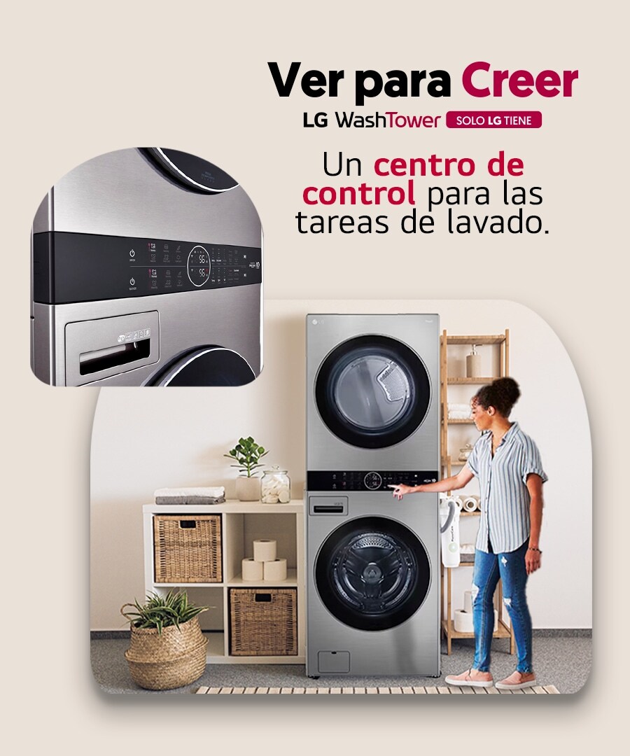 LG WashTower: Un Centro de control para las tareas de lavado en tu hogar.