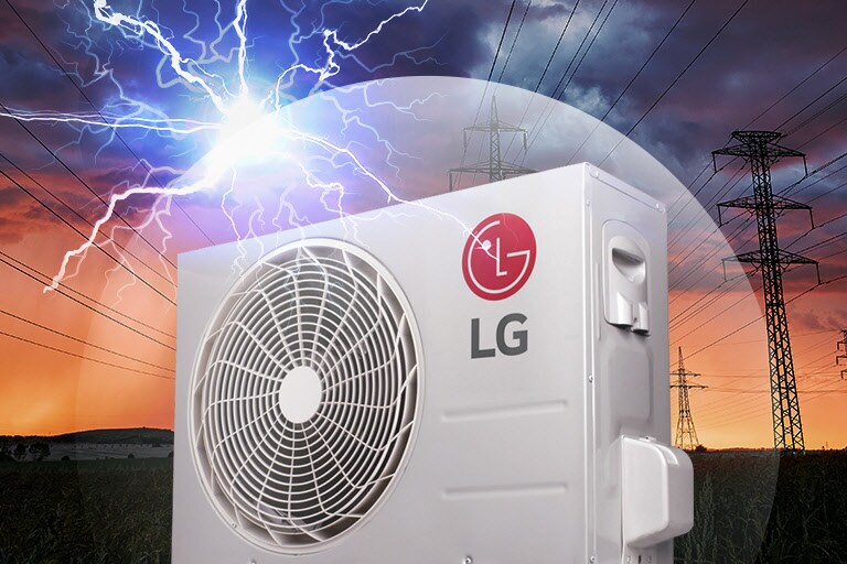 El aire acondicionado LG sporta variaciones de voltaje.