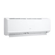 Vista frontal lateral izquierda aire acondicionado LG 12000 BTU