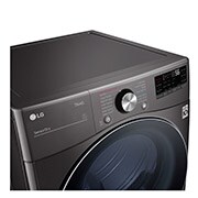 LG Secadora Carga Frontal - DF22BV2SR - 22kg/48lbs - Color Negro - ThinQ, DF22BV2SR