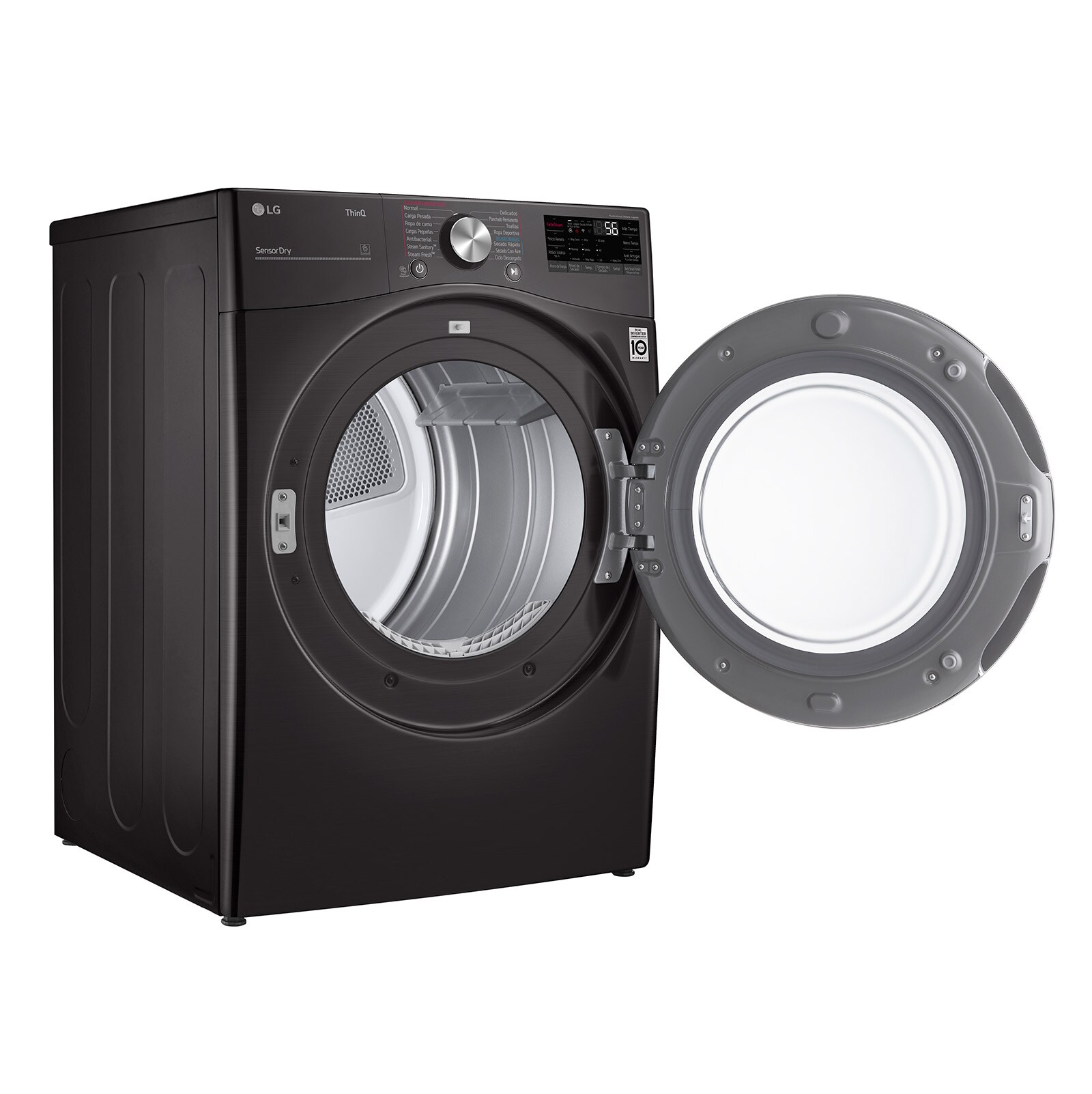 LG Secadora Carga Frontal - DF22BV2SR - 22kg/48lbs - Color Negro - ThinQ, DF22BV2SR