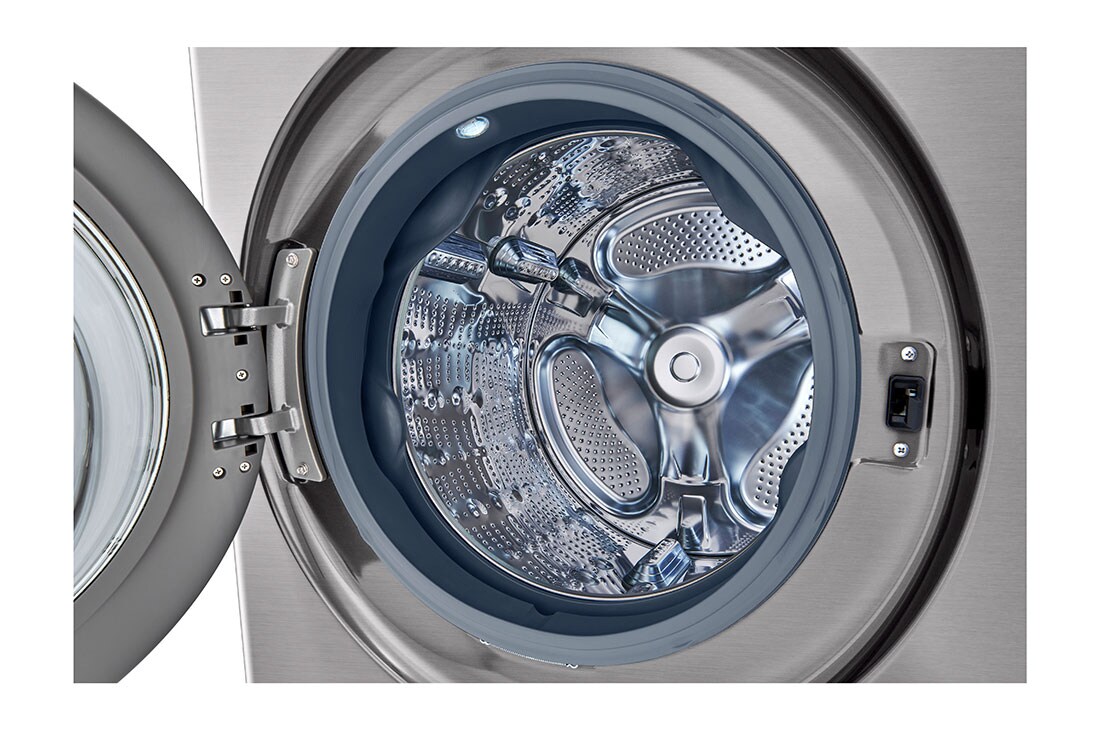 Acercamiento al tanque de lavado en torre de lavado LG.