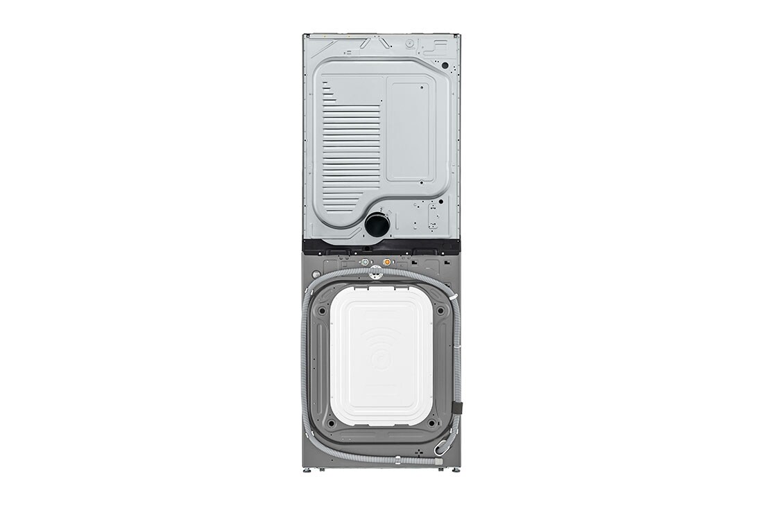 Vista trasera de la torre de lavado LG Washtower.