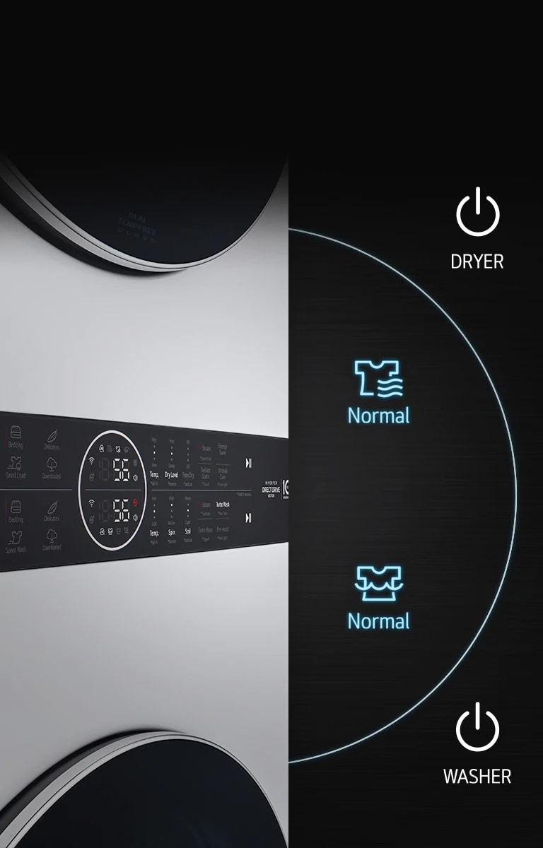 Smart Pairing™ ajusta el ciclo de secado según el lavado.