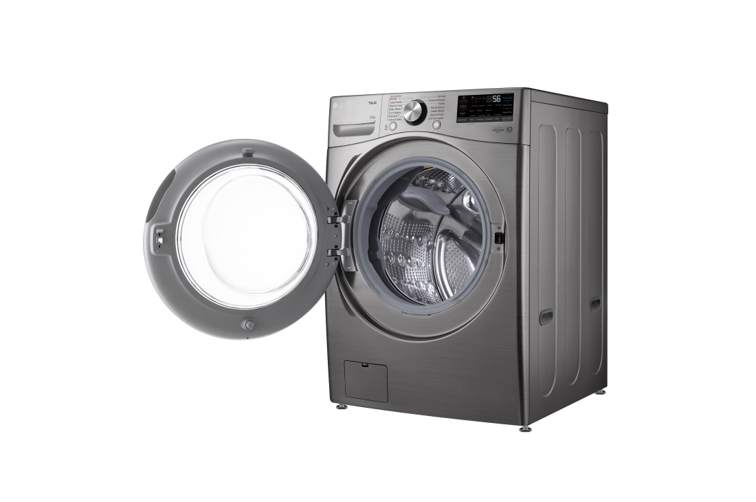 LG Lavadora LG Carga Frontal 22Kg Plata AIDD™ TurboWash™ Steam™, WM22VV2S6BR