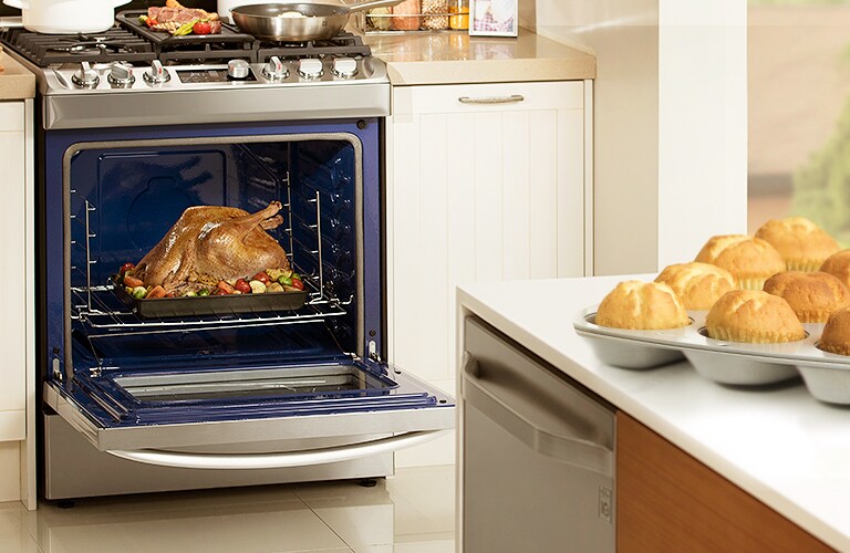 Imagen de cocina con horno de LG