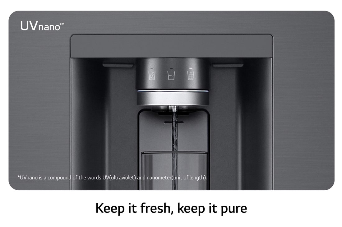 LG Nevecon LG French Door 847L Negro Mate InstaView™ UVnano™ , GM95SXV