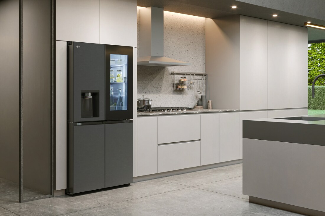 LG Nevecon LG French Door 847L Negro Mate InstaView™ UVnano™ , GM95SXV