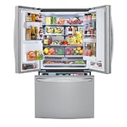 LG Nevecón LG InstaView Door in Door, ThinQ, Side by Side, capacidad 836 LTS, Inverter Linear Compresor, LM82SXS