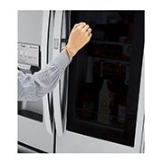 LG Nevecón LG InstaView Door in Door, ThinQ, Side by Side, capacidad 836 LTS, Inverter Linear Compresor, LM82SXS