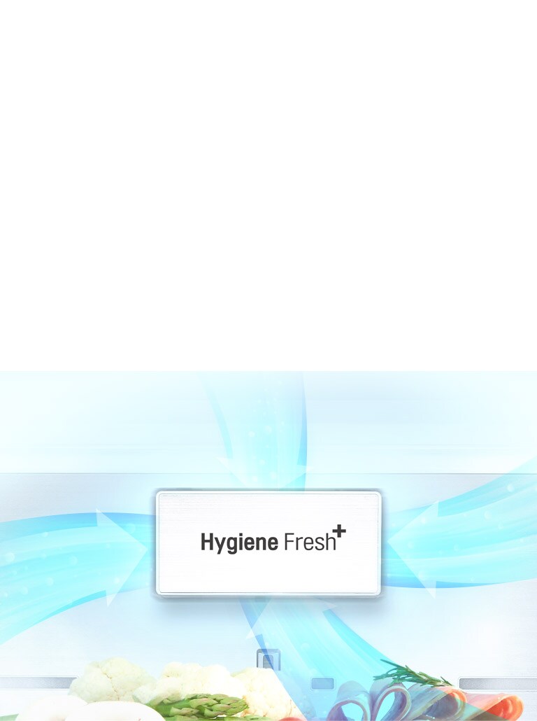 HygieneFresh+ nevecón LG con filtro de aire antibacteriano.