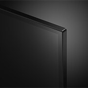 Close-up of the top edge of LG UHD TV, UT73