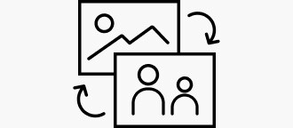 Icono panel de fotos personalizable