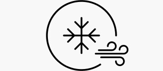 Icono de enfriamiento del espacio