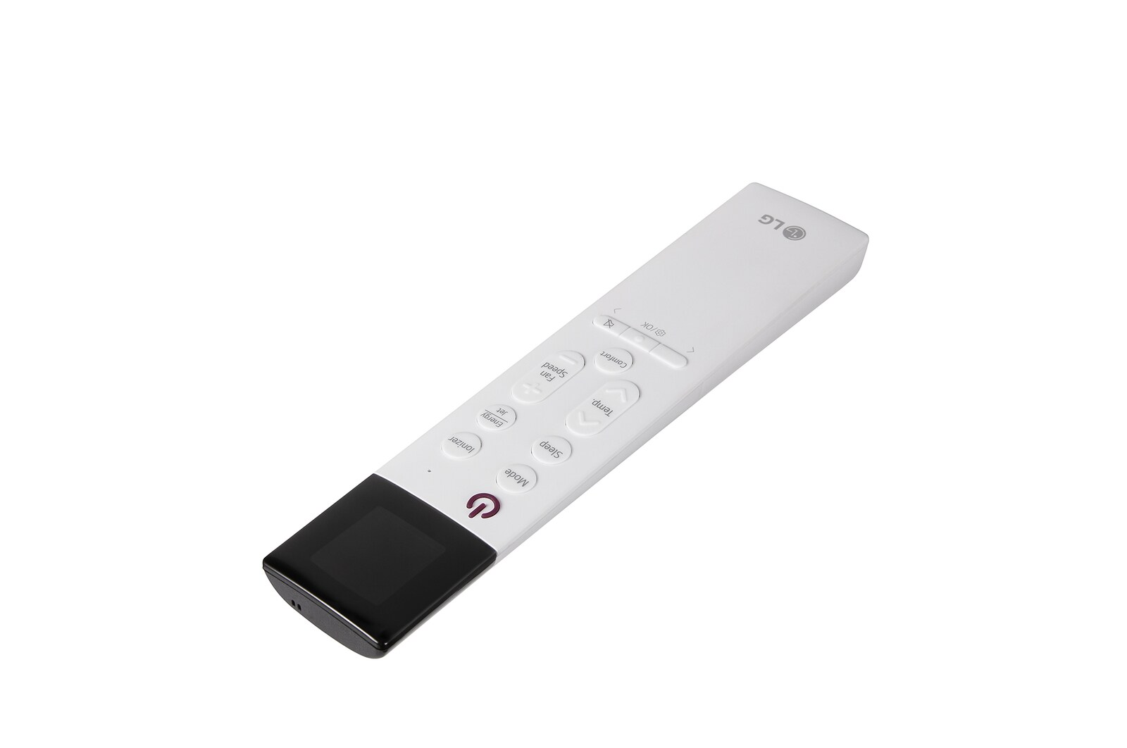 Vista posterior del control remoto del aire acondicionado LG ARTCOOL GALLERY