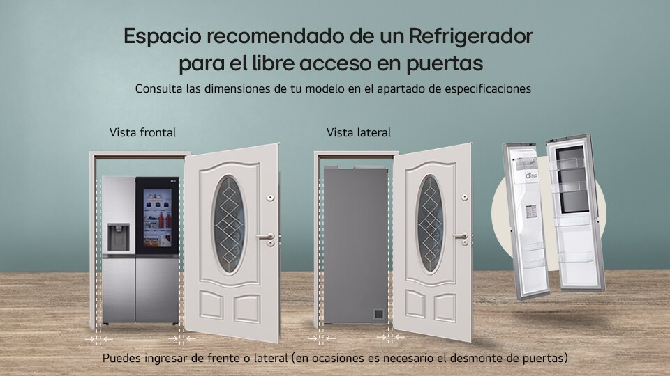 Dimensiones refrigerador