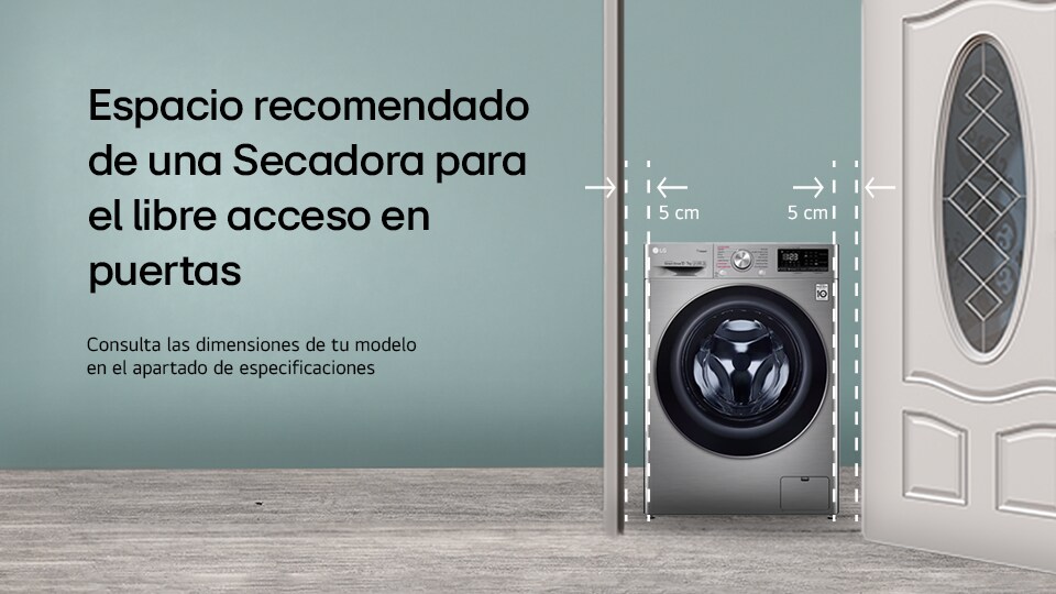 Dimensiones secadora