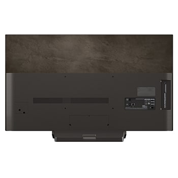 Zadní pohled na LG OLED evo AI C5 4K Smart TV.