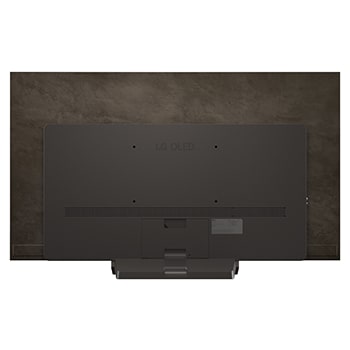 Zadní pohled na LG OLED evo AI C5 4K Smart TV.