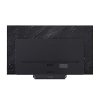 Zadní pohled na LG OLED evo AI C5 4K Smart TV.