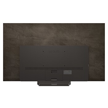 Zadní pohled na LG OLED evo AI C5 4K Smart TV.