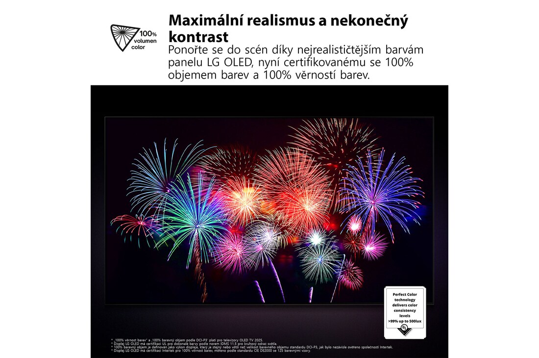 Boční pohled na LG OLED evo AI C5 4K Smart TV.