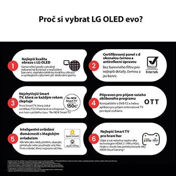 Mírně natočený pohled na televizor LG OLED evo AI C5 4K Smart TV.