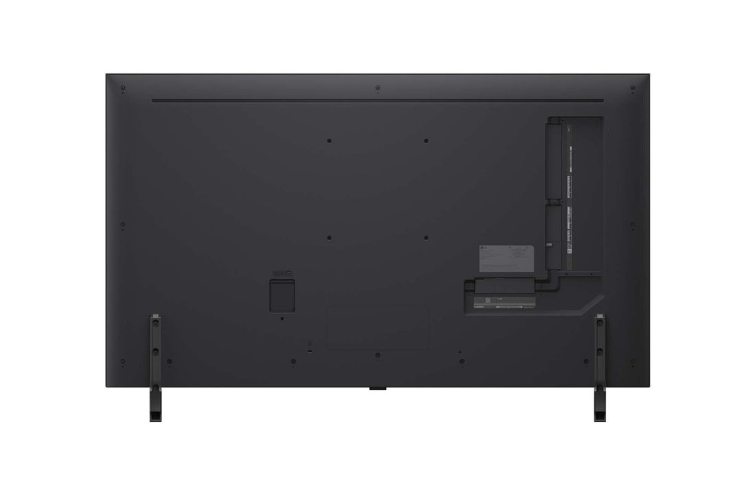 Zadní pohled na televizor LG QNED8E TV
