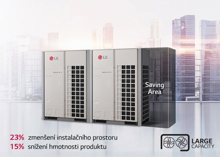 Obrázek znázorňující flexibilní instalaci zařízení Multi V 5.