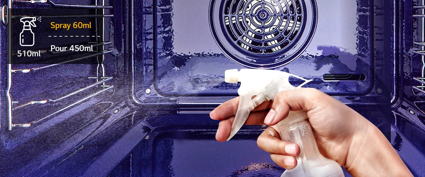 Obraz dotyku tlačítka Easy Clean prstem.