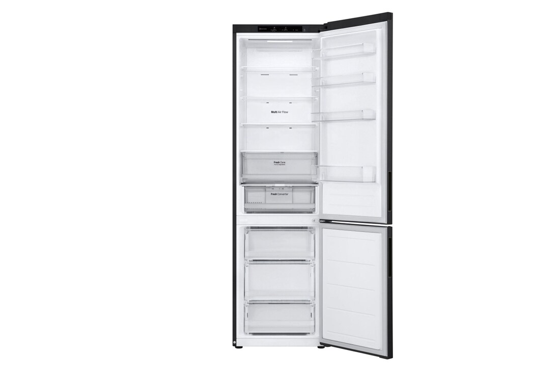 front view with double door open without food